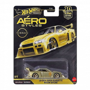 Машинка Premium Hot Wheels LB-ER34 Super Silhouette Nissan Skyline Chase Aerostyles 1:64 JKF36 Gold - Retromagaz