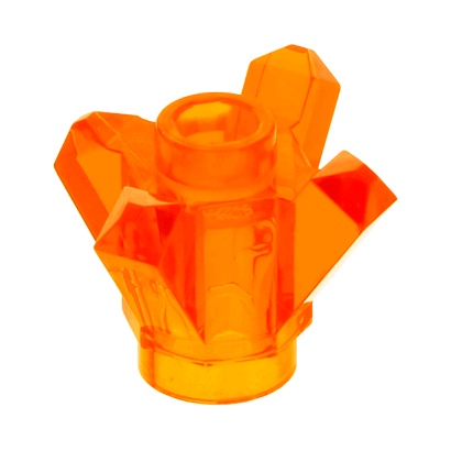 Скала Lego Crystal 4 Point Драгоценность 1 x 1 11127 28568 6066085 Trans-Orange 10шт Б/У - Retromagaz