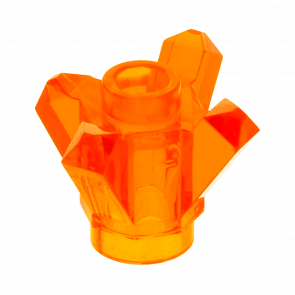 Скала Lego Crystal 4 Point Драгоценность 1 x 1 11127 28568 6066085 Trans-Orange 10шт Б/У - Retromagaz