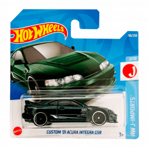 Машинка Базовая Hot Wheels Custom '01 Acura Integra GSR J-Imports 1:64 HCV84 Green