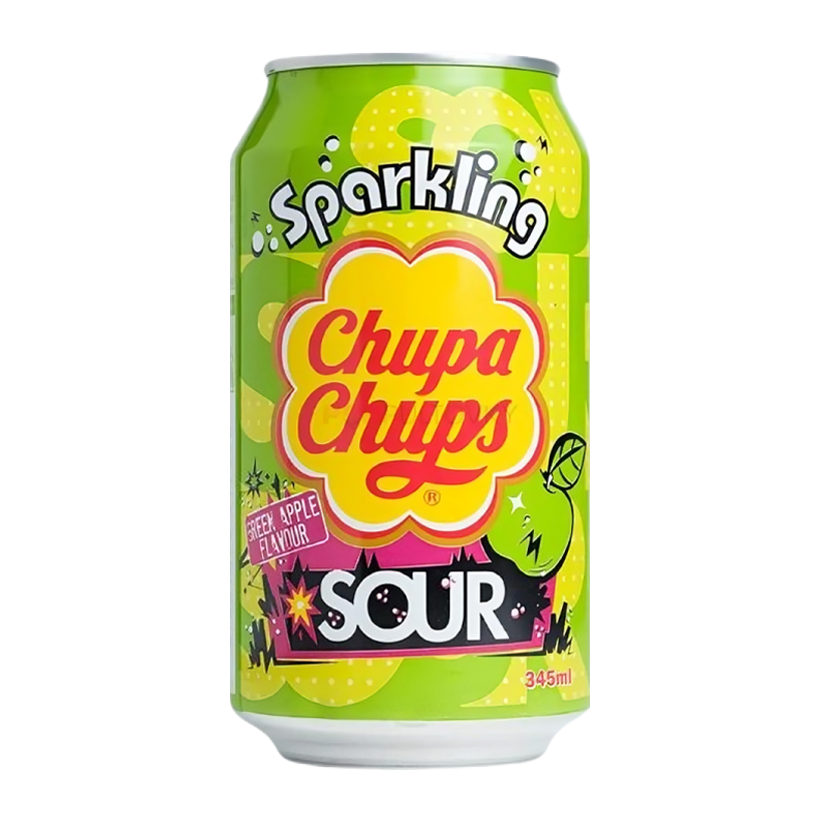 Напій Chupa Chups Sour Apple Sparkling 345ml - Retromagaz