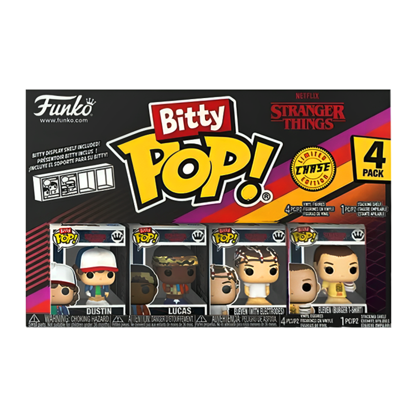 Пак Фігурок FUNKO POP! Bitty Pop! Stranger Things Дастін Eleven Burger T-Shirt Chase 23mm 83662 - Retromagaz