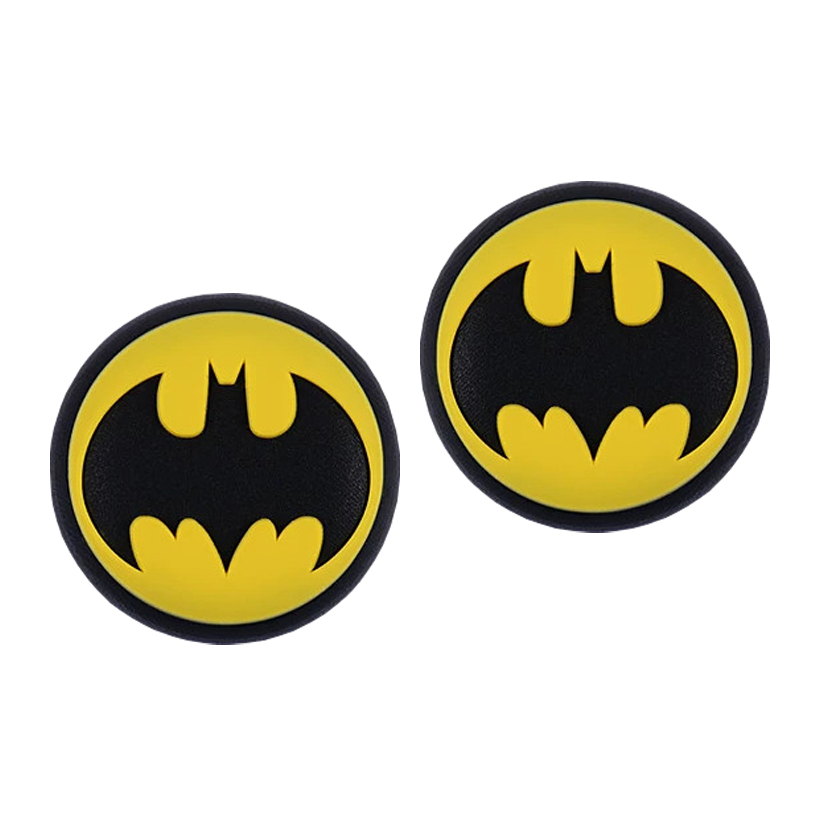 Накладки на Стіки 2шт RMC Batman PlayStation 5 4 3 2 1 Xbox Series One 360 Switch 2 Black Yellow - Retromagaz