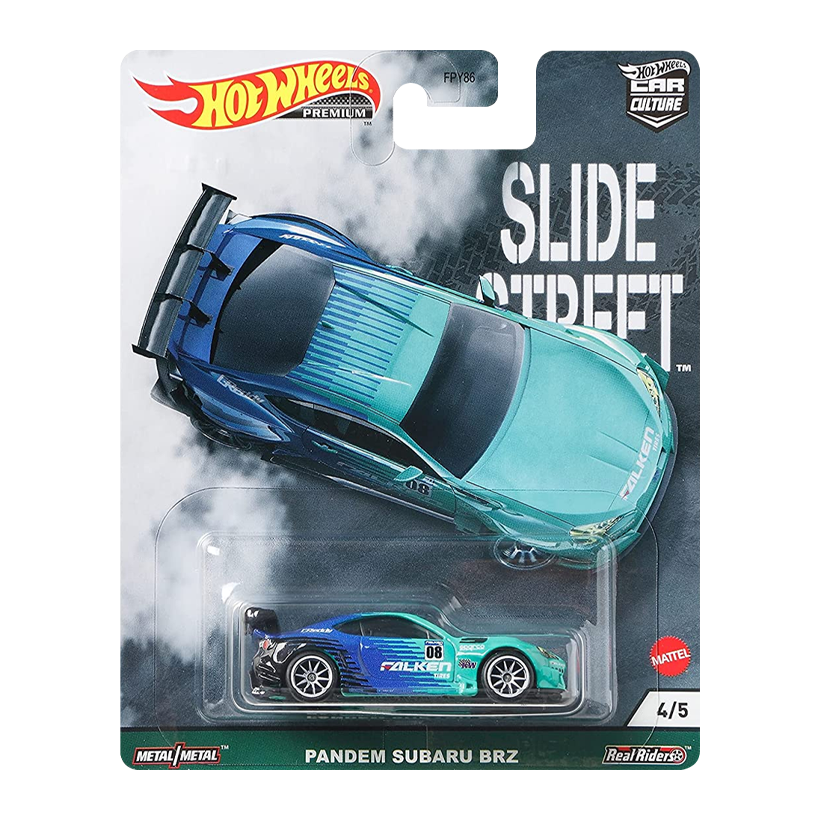 Машинка Premium Hot Wheels Pandem Subaru BRZ Falken Slide Street 1:64 GRJ81 Blue - Retromagaz