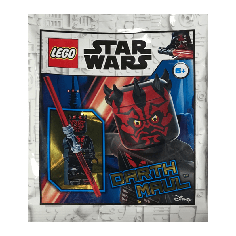 Конструктор Lego Фігурка Darth Maul Printed Legs with Silver Armor Foil Pack Star Wars 912285 sw1155 Новий - Retromagaz