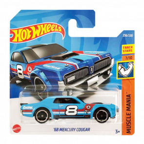 Машинка Базова Hot Wheels '68 Mercury Cougar Muscle Mania 1:64 HCV59 Blue