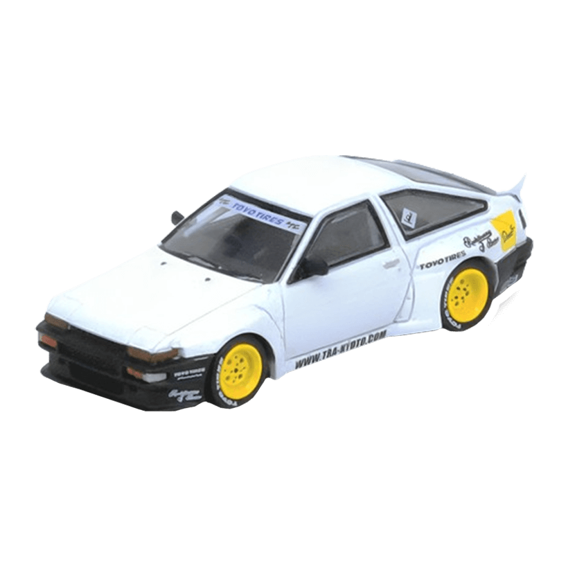 Машинка Premium INNO64 Toyota AE86 Trueno "Pandem / Rocket Bunny" 1:64 White - Retromagaz