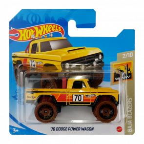 Машинка Базовая Hot Wheels '70 Dodge Power Wagon Baja Blazers 1:64 GRX65 Yellow