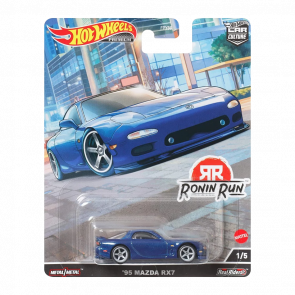 Машинка Premium Hot Wheels '95 Mazda RX7 Ronin Run 1:64 HCK13 Blue - Retromagaz