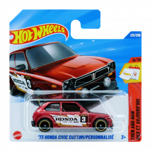 Машинка Базовая Hot Wheels 73' Honda Civic Custom Super Treasure Hunt STH Then and Now 1:64 JCB46 Red - Retromagaz