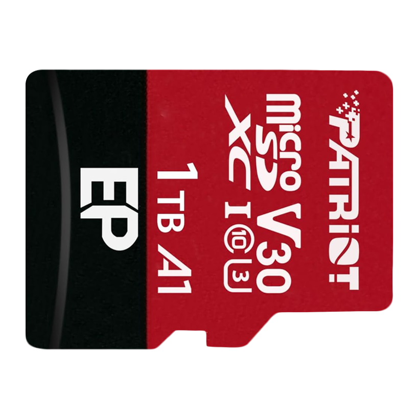 Карта Памяти Patriot EP Series UHS-I U3 V30 A1 + SD Adapter 1TB - Retromagaz