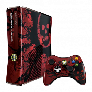 Консоль Microsoft Xbox 360 S Gears Of War Limited Edition Freeboot 250GB Red + 5 Встроенных Игр Б/У