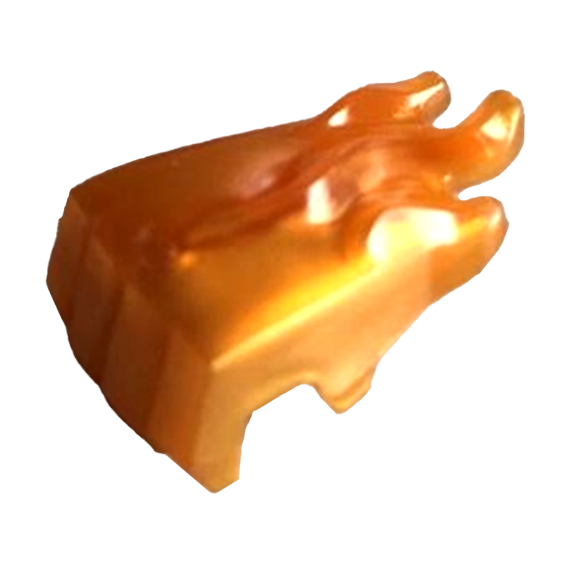 Оружие Lego Другое Hand Gorilla Fist with Marbled Trans-Orange 69728pb01 6354069 Pearl Gold Б/У - Retromagaz