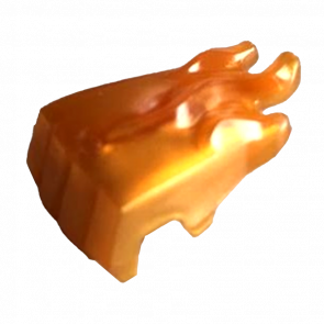 Оружие Lego Другое Hand Gorilla Fist with Marbled Trans-Orange Flames Pattern 69728pb01 6354069 Pearl Gold 2шт Б/У - Retromagaz