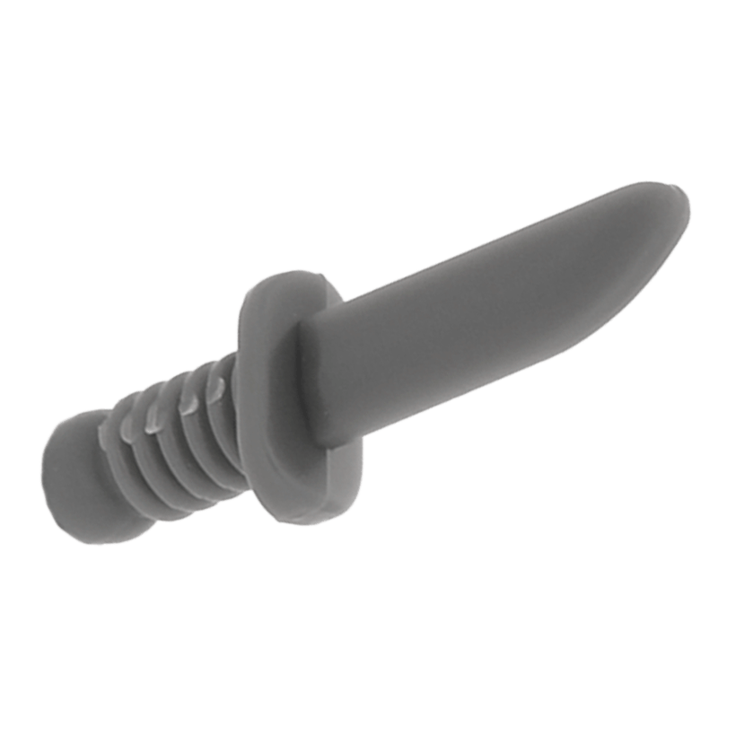 Зброя 2шт Lego Інше Knife 44658a 4219836 4542586 Dark Bluish Grey Б/У - Retromagaz