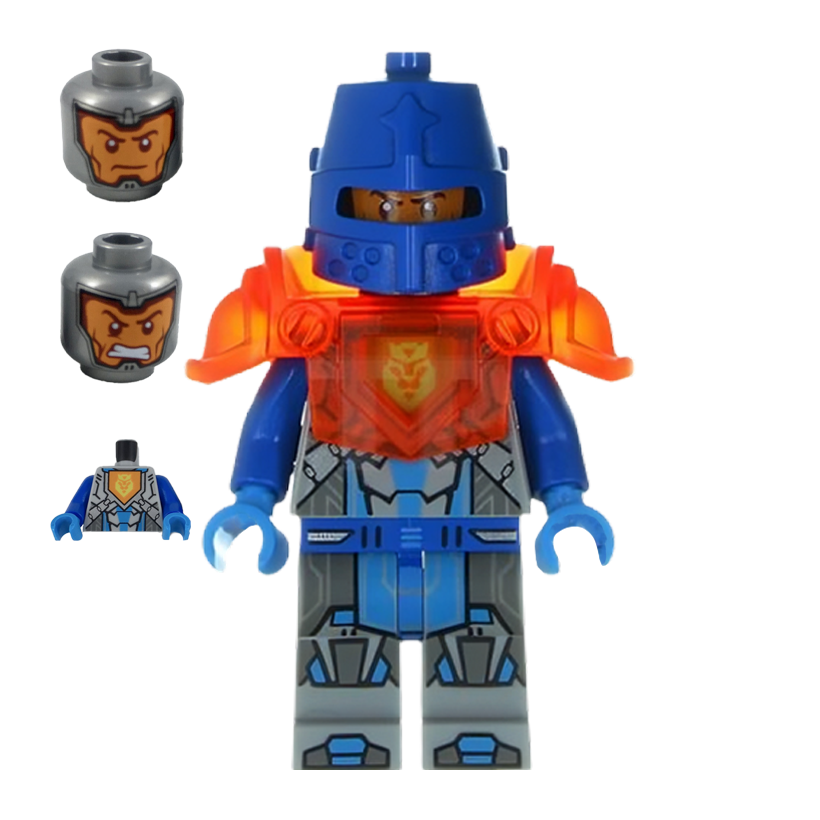 Фигурка Lego Denizens of Knighton Royal Soldier King's Guard Trans-Neon Orange Armor Nexo Knights nex122 Б/У - Retromagaz