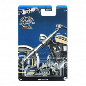 Тематична Машинка Hot Wheels Bad Bagger Motorcycle Club 1:64 HRR90 Blue - Retromagaz