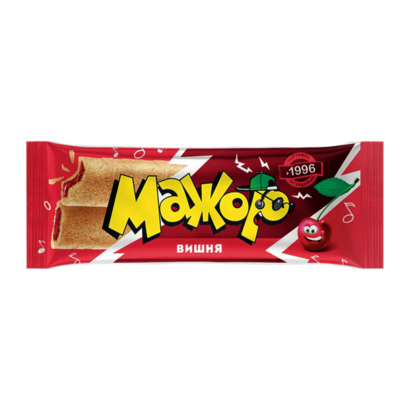 Батончик АВК Мажор со Вкусом Вишни 49g - Retromagaz