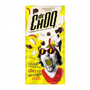 Шоколад Черный Dr. Choq Cherry Chili 150g 5420066389065 - Retromagaz