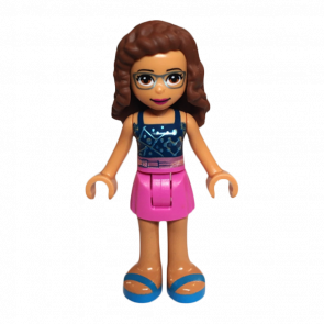 Фигурка Lego Olivia Dark Pink Skirt Friends Girl frnd424 1 Б/У