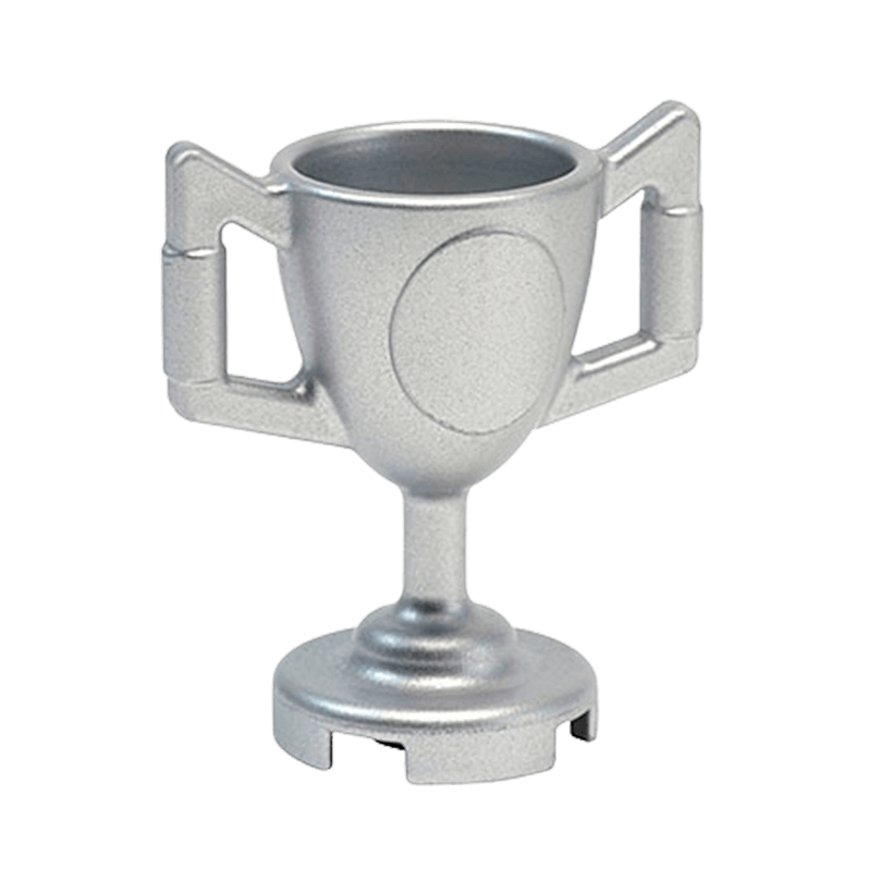 Спорт 2шт Lego Trophy Cup 89801 4580536 6051879 Metallic Silver Б/У - Retromagaz
