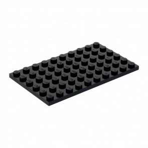 Пластина Lego Звичайна 6 x 10 3033 303326 Black 4шт Б/У