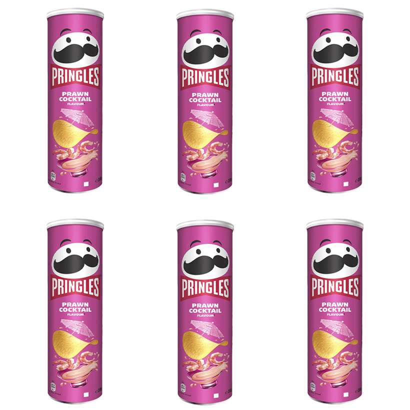 Набір Чипси 6шт Pringles Prawn Cocktail 165g - Retromagaz