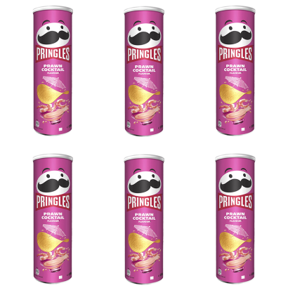 Набір Чипси 6шт Pringles Prawn Cocktail 165g - Retromagaz