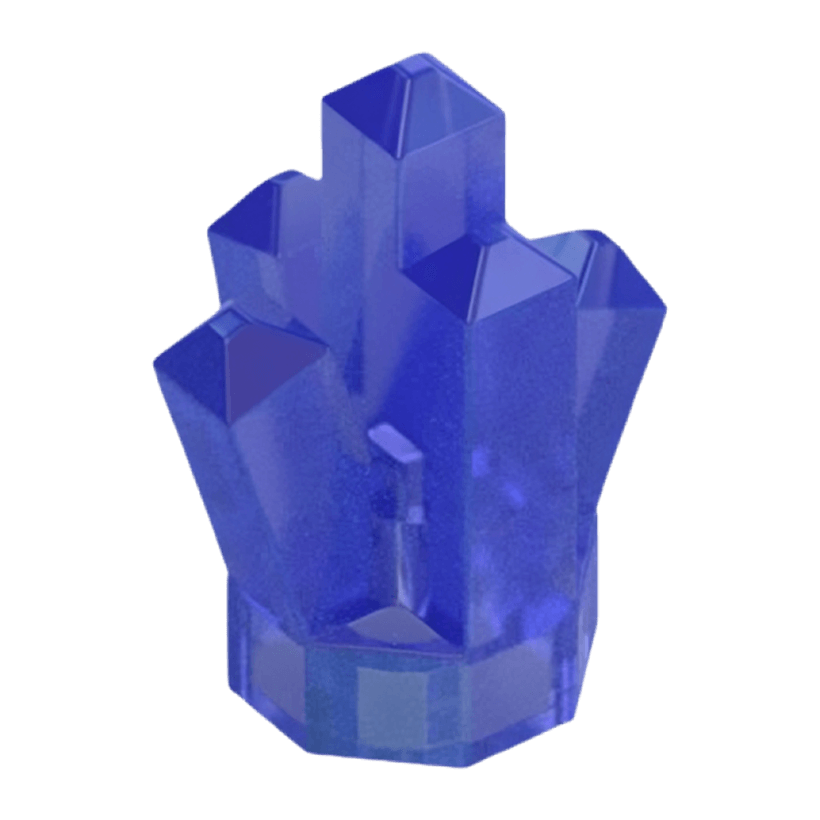 Скала Lego Драгоценность Crystal 5 Point 1 x 1 52 29377 30385 28623 6442192 6507866 Satin Trans-Purple Б/У - Retromagaz