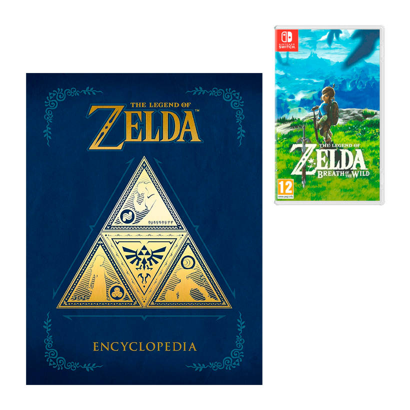 Набор Артбук The Legend of Zelda: Encyclopedia Nintendo Новый + Игра Switch The Legend of Zelda Breath of The Wild Русская Озвучка - Retromagaz