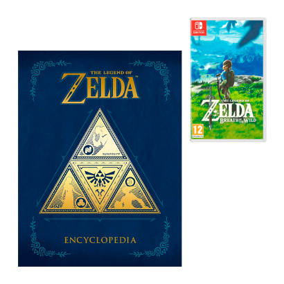 Набір Артбук The Legend of Zelda: Encyclopedia Nintendo Новий  + Гра Switch The Legend of Zelda Breath of The Wild Російська Озвучка - Retromagaz