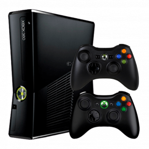 Набір Консоль Microsoft Xbox 360 S Freeboot 250GB Black + 5 Вбудованих Ігор Б/У  + Геймпад Бездротовий - Retromagaz