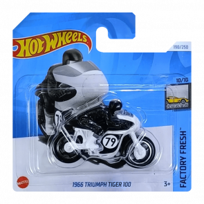 Машинка Базовая Hot Wheels 1966 Triumph Tiger 100 Factory Fresh 1:64 HRY62 White