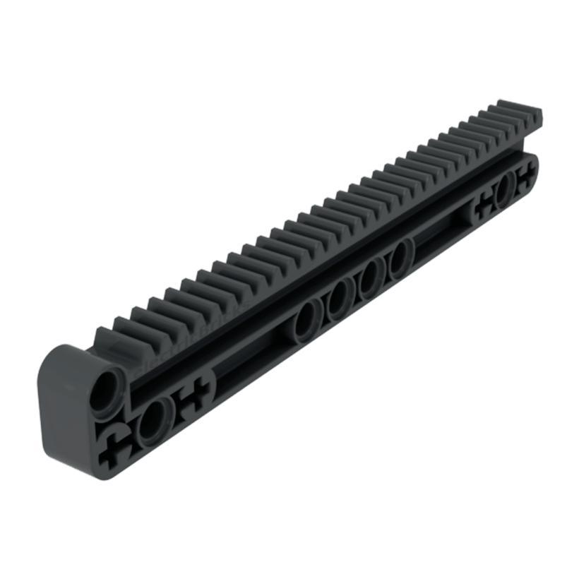 Technic Lego Зубчаста Рейка with Axle and Pin Holes 1 x 14 x 2 18942 6114979 Dark Bluish Grey Б/У - Retromagaz