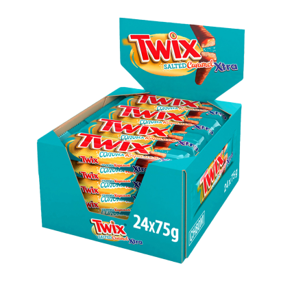 Набор Батончик Twix Печенье с Соленой Карамелью 75g 24шт - Retromagaz