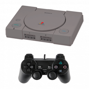 Набор Консоль Sony PlayStation 1 Chip Grey Б/У + Геймпад Проводной RMC PlayStation 2 Black Новый Набор Консоль Sony PlayStation 1 Chip Grey Б/У + Геймпад Проводной RMC PlayStation 2 Black Новый - Retromagaz