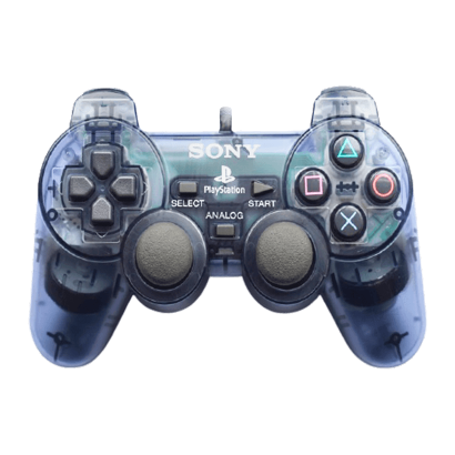 Геймпад Дротовий Sony PlayStation 2 DualShock 2 Clear Grey Б/У - Retromagaz