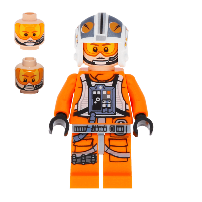 Фігурка Lego Star Wars Повстанець Theron Nett Pilot X-wing sw0544 1 Б/У Нормальний - Retromagaz