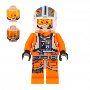 Фигурка Lego Star Wars Повстанец Theron Nett Pilot X-wing sw0544 1 Б/У Нормальный - Retromagaz