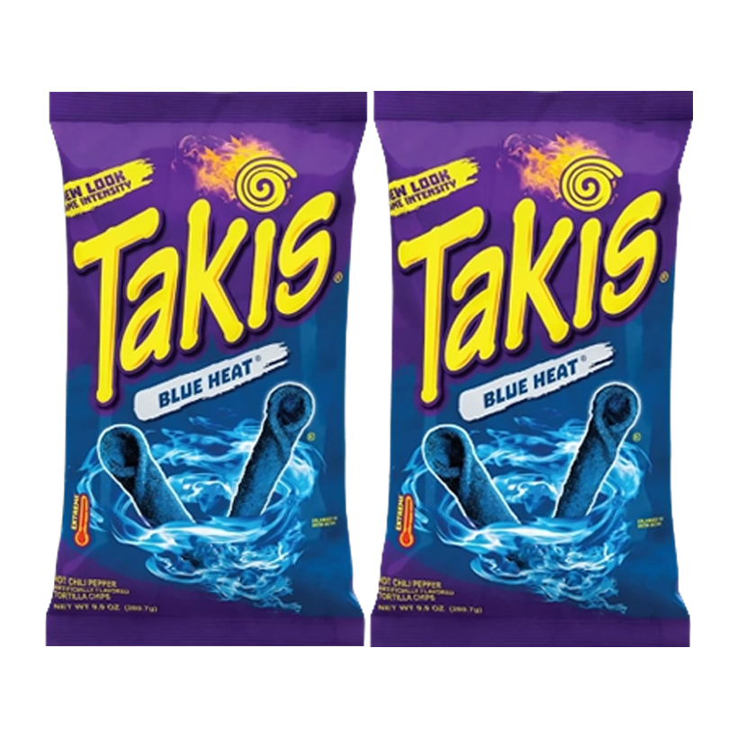 Набор Кранчи 2шт Takis Blue Heat Rolls 100g - Retromagaz