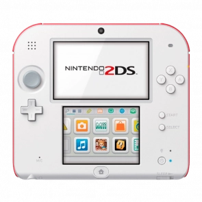 Консоль Nintendo 2DS Europe Модифікована 32GB White Red + 10 Вбудованих Ігор Б/У Хороший