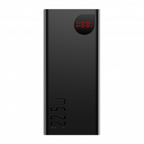 Портативный Аккумулятор Power Bank Baseus Adaman Metal Digital Display (PPAD000101, PPADM20S) Black 20000 mAh 22.5 W Новый
