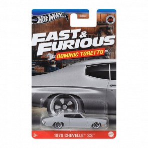 Тематична Машинка Hot Wheels 1970 Chevelle SS Dominic Toretto Fast & Furious 1:64 HNR88/HRW47 Grey - Retromagaz