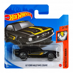Машинка Базовая Hot Wheels '67 Ford Mustang Coupe Muscle Mania 1:64 GTC15 Black