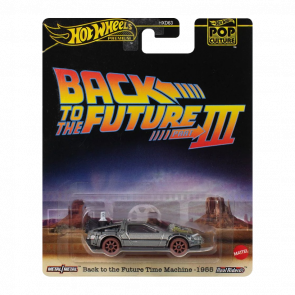 Машинка Premium Hot Wheels Back to the Future Time Machine - 1955 DMC Delorean Pop Culture 1:64 JBL76 Silver Машинка Premium Hot Wheels Back to the Future Time Machine - 1955 DMC Delorean Pop Culture 1:64 JBL76 Silver - Retromagaz