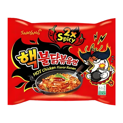 Локшина Samyang Buldak Hot Chicken Flavor Ramen 2x Spicy Гостра 140g - Retromagaz