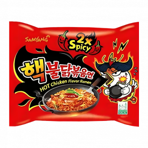 Локшина Samyang Buldak Hot Chicken Flavor Ramen 2x Spicy Гостра 140g - Retromagaz