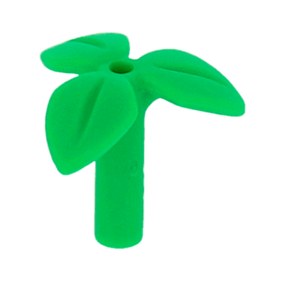 Растение Lego Листья Bright Green 4шт Б/У - Retromagaz