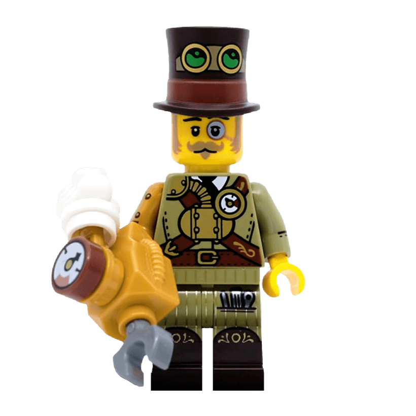 Фигурка Lego Series 27 Steampunk Inventor Collectible Minifigures 71048 col460 col27-12 Новый - Retromagaz