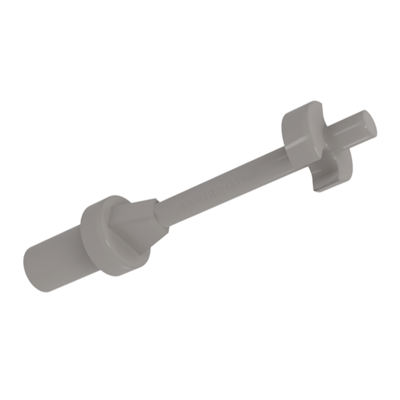 Спорт 4шт Lego Ski Pole 3L with Handle Stop Ring and Side Stops 90540 18745 6250678 Dark Bluish Grey Б/У - Retromagaz